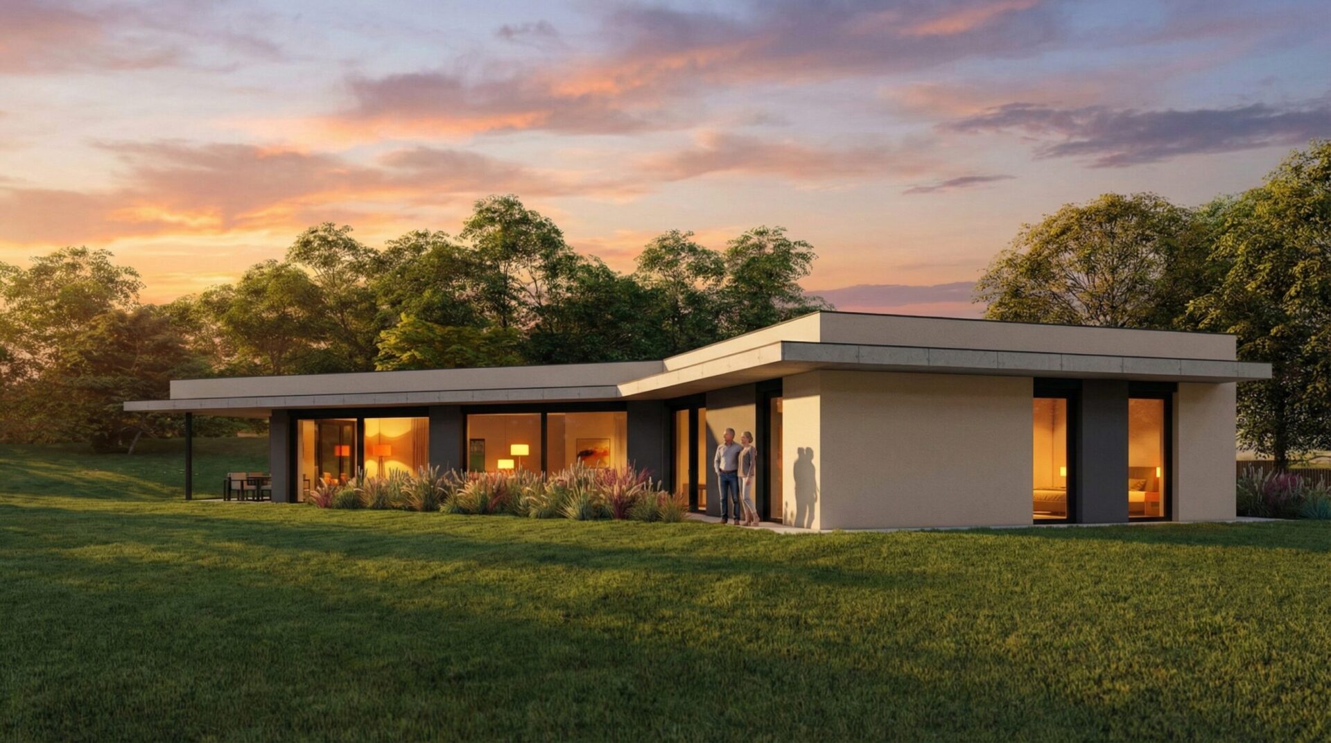 Návrh moderního rodinného domu v Třinci se zachováním krásných výhledů na okolní krajinu