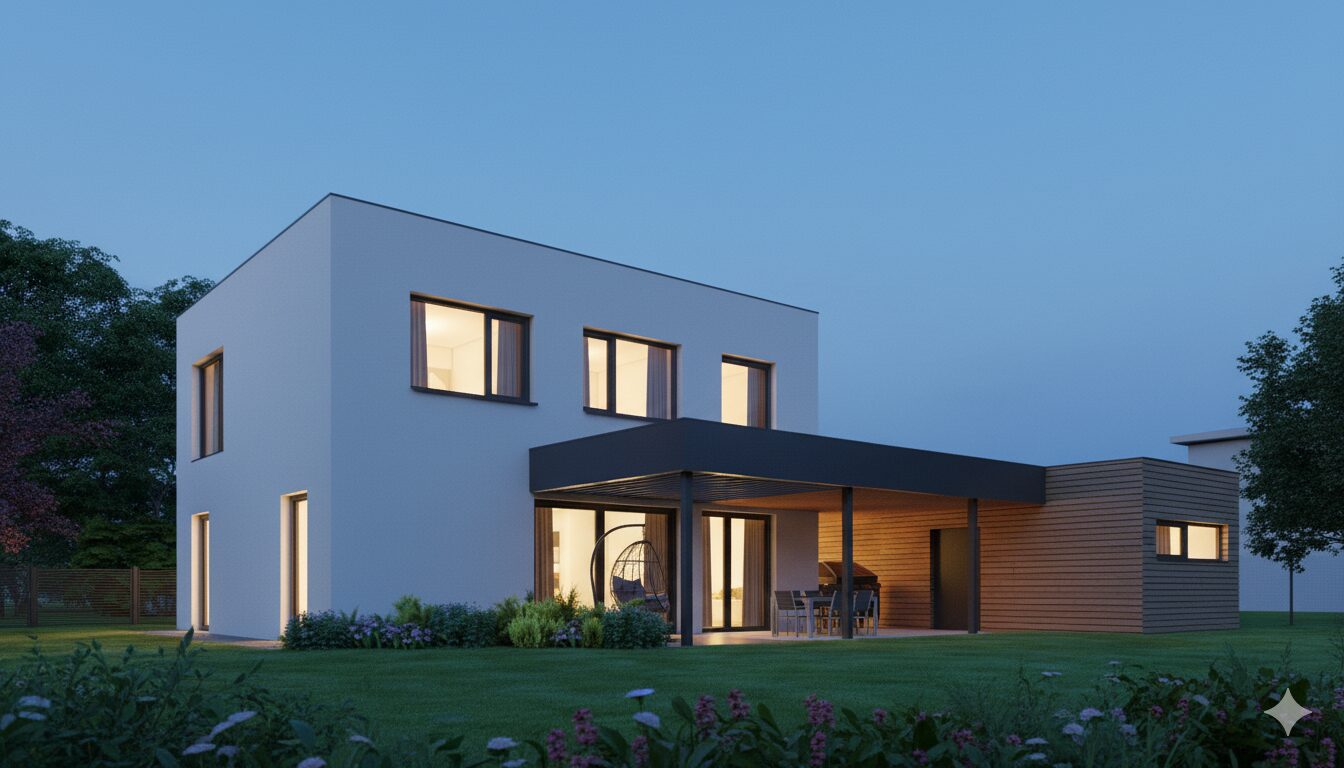 Domov s výhledem na klid: Jak v Suchdole vyrostla kostka plná světla