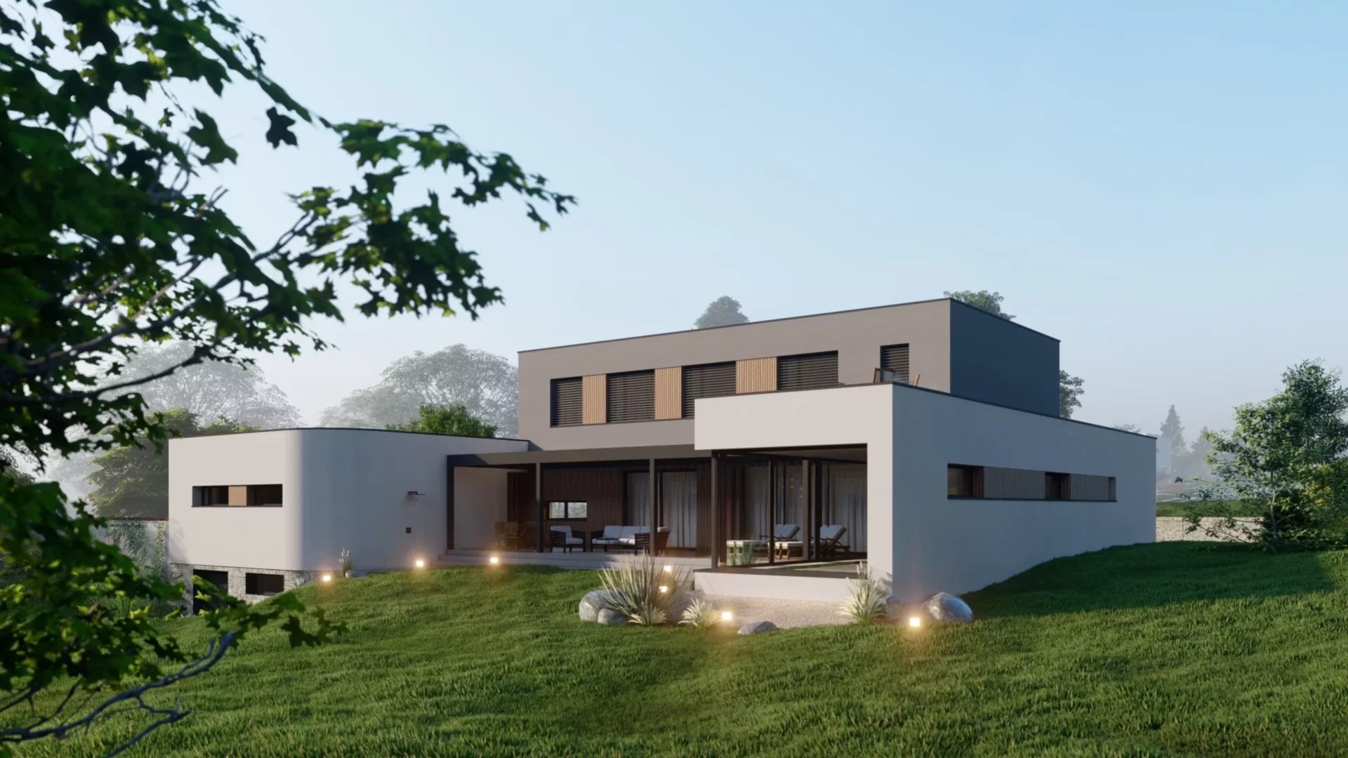 Připravili jsme studii krásné rodinné vily v Bystřici